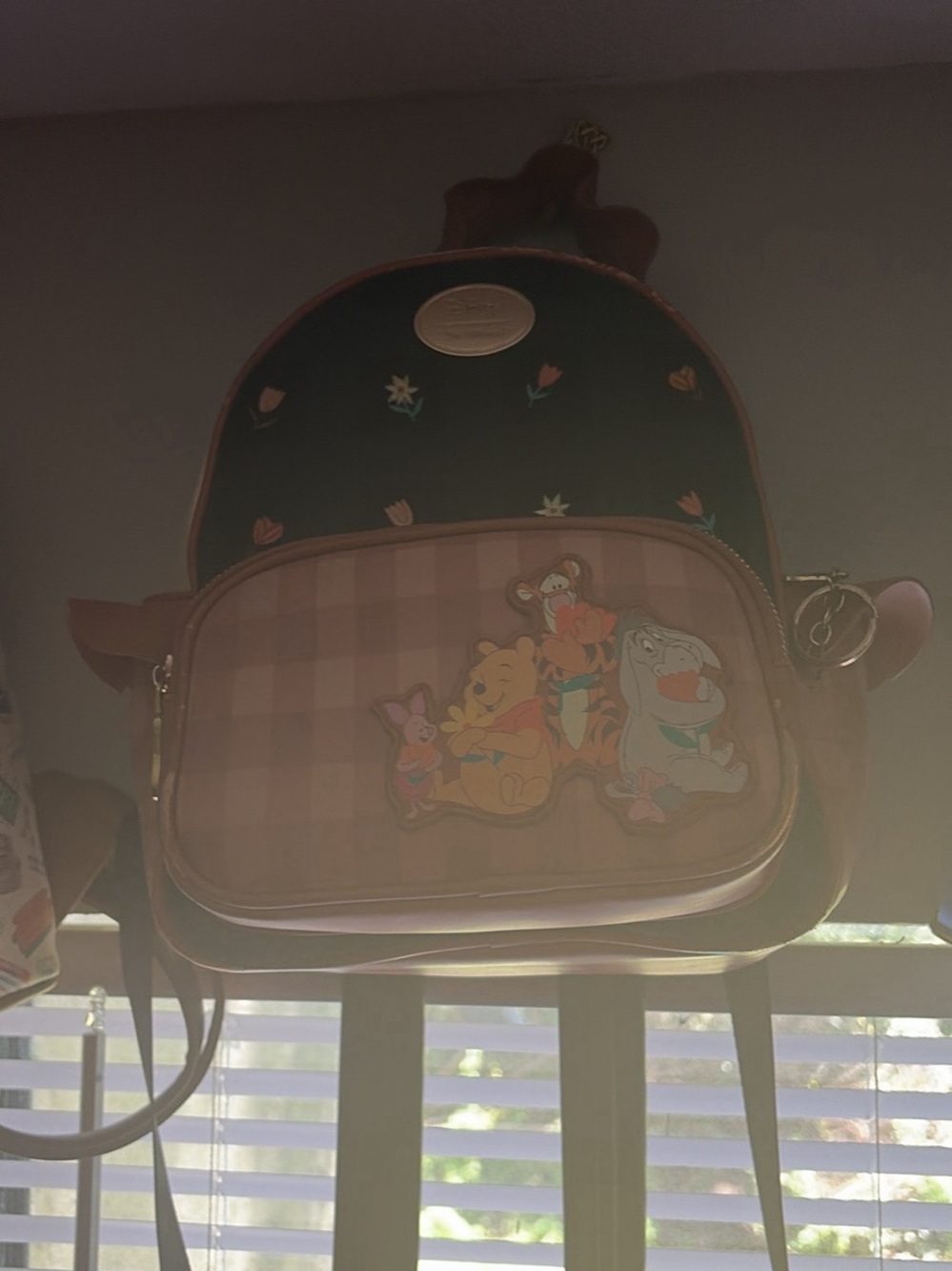 Loungefly Pink Brown Winnie the Pooh Group Mini Backpack
